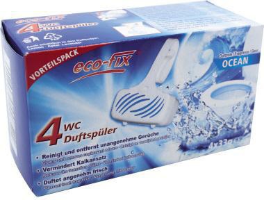 ECO-FIX WC-Duftstein Eco-Fix Ocean 4 x 33 g/Pack.