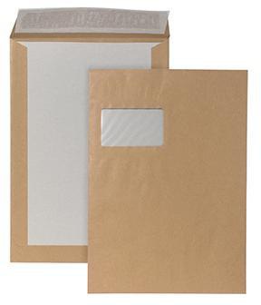 [9199152299] POSTHORN Papprückwandtasche POSTHORN DIN C4 mit Fenster 120g/m² mit