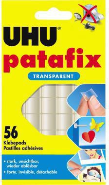 UHU Klebepad UHU® patafix TRANSPARENT Glasflächen