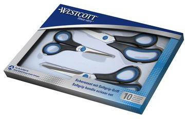 WESTCOTT Universalschere Westcott Easy Grip Set 140 201 247mm