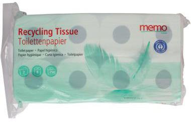 MEMO Toilettenpapier memo Recycling Tissue 2-lagig Tissue 100
