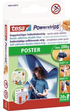 [9199152719] TESA Klebepad tesa® Powerstrips® Poster Poster Charts (20 St./Pack.)