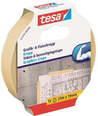 TESA Fixierband tesa® Grafik- und Fixierkrepp 19 mm x 25