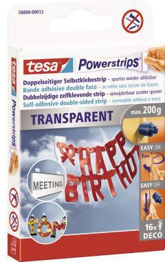 TESA Klebepad tesa® Powerstrips® transparent Deco