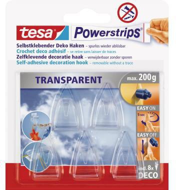 TESA Haken tesa® Powerstrips® transparent Deco 19