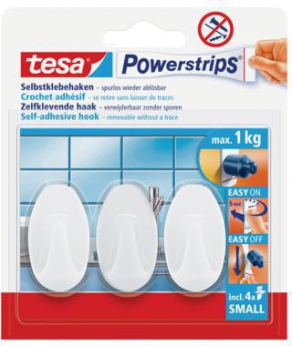 TESA Haken tesa® Powerstrips® Small 1kg inkl. 4