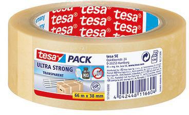[9199152725] TESA Packband tesa® tesapack® Ultra Strong 38 mm x 66 (transparent)