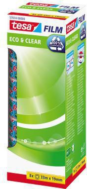 TESA Klebefilm tesa® tesafilm® Eco & Clear 19 mm x 33 m