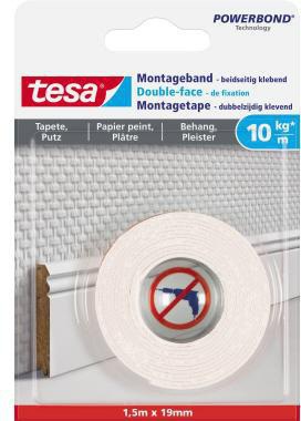 [9199152755] TESA Montageklebeband tesa® Innenbereich 19 mm x 1,5 m (B x L)