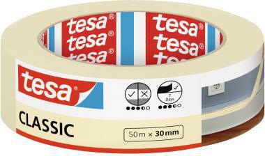 TESA Kreppband tesa® CLASSIC Innenbereich 30 mm x 50 m