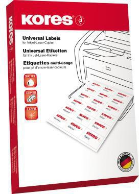 KORES Universaletikett Kores 105 x 37 mm (B x H) Papier