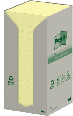 POST-IT Haftnotiz Post-it® Recycling Notes Tower 76 x 76