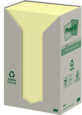 POST-IT Haftnotiz Post-it® Recycling Notes Tower 38 x 51