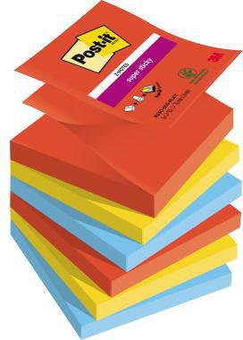 POST-IT Haftnotiz Post-it® Super Sticky Z-Notes Playful
