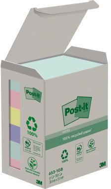 POST-IT Haftnotiz Post-it® Recycling Notes Tower Pastell