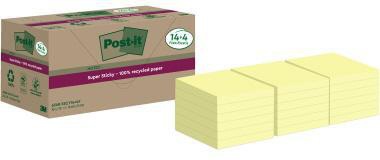 POST-IT Haftnotiz Post-it® Super Sticky Recycling Notes 76