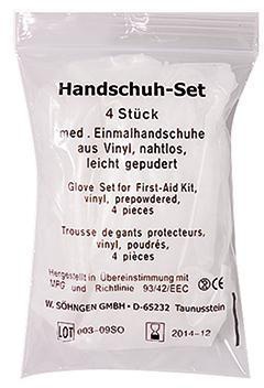 SÖHNGEN Gummihandschuh SÖHNGEN® Vinyl weiß 4 St./Pack.