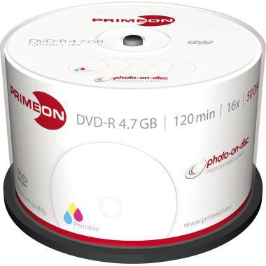 PRIMEON DVD-R PRIMEON 120min 4,7Gbyte 16x 50 St./Pack.