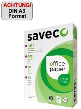 SAVECO Kopierpapier Saveco Green Label DIN A4 80g/m² 100 %
