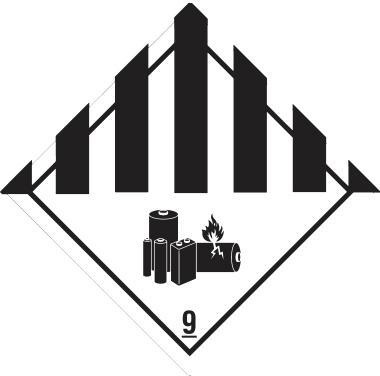 [9199153671] DR-LABEL Hinweisetikett DR-Label Gefahrgutklasse 9 100 x 100 mm