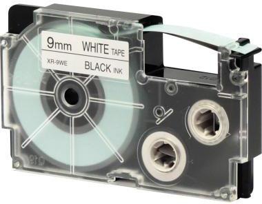 CASIO Schriftbandkassette CASIO® XR-9WE 9 mm x 8 m (B x L) weiß
