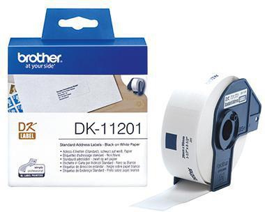 BROTHER Adressetikett Brother 29 x 90 mm (B x H) Papier weiß