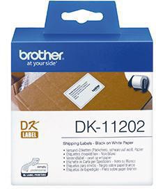 [9199153865] BROTHER Versandetikett Brother 62 x 100 mm (B x H) Papier weiß