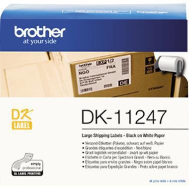 BROTHER Versandetikett Brother 103 x 164 mm (B x H) Papier weiß