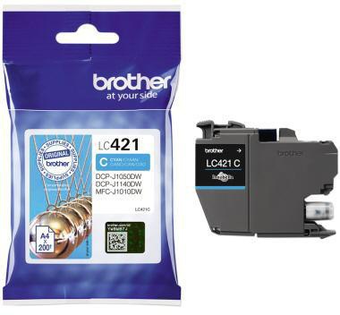 [9199153947] BROTHER Tintenpatrone Brother Originalzubehör LC-421C ca. 200