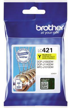 [9199153949] BROTHER Tintenpatrone Brother Originalzubehör LC-421Y ca. 200