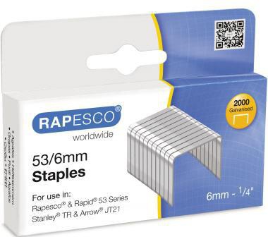 RAPESCO Heftklammer RAPESCO 53/6 Rexel Rapid Leitz Novus