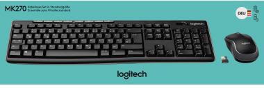 LOGITECH Tastatur-Maus-Set Logitech MK270 QWERTZ Windows®