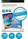 LEITZ Laminierfolie Leitz 216 x 303 mm (B x H) DIN A4 100µm
