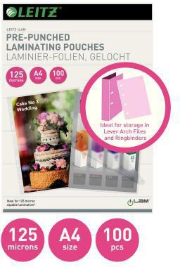 LEITZ Laminierfolie Leitz 303 x 216 mm (B x H) DIN A4 125µm