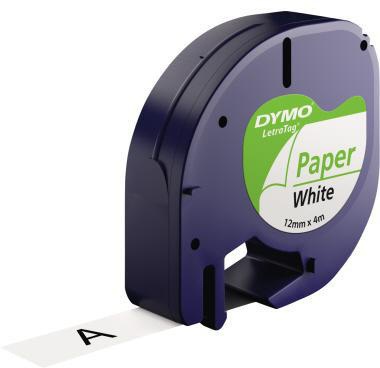 [9199154448] DYMO Schriftbandkassette DYMO® LT 12 mm x 4 m (B x L) weiß
