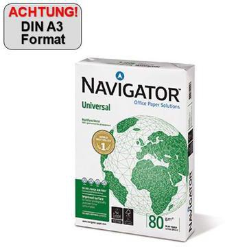 [9199154472] NAVIGATOR Multifunktionspapier Navigator Universal DIN A4 80g/m² (DIN A3, Breitbahn)