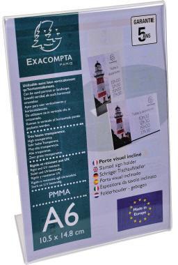 EXACOMPTA Tischaufsteller Exacompta Office Exacryl 10,5 x 15,4