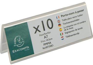 EXACOMPTA Tischnamensschild Exacompta Office Exacryl 11 x 4 x 10 cm