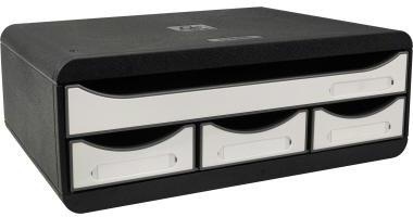 EXACOMPTA Schubladenbox Exacompta TOOLBOX Mini 4 Schubladen DIN