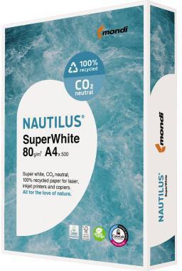 [9199155335] NAUTILUS Kopierpapier Nautilus® SuperWhite DIN A4 80g/m² 100 %